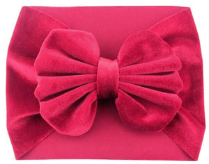 Velvet Headband Bows